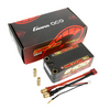 Gens Ace Redline 6100mAh 7.4V 2S Shorty Drag Race Lipo Battery with 8mm Bullet and Charge Cable