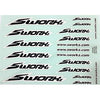 SWORKz Speed Logo Sticker  (PushBar)(BK)(2pc)