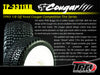 TPRO 1/8 OFFROAD COUGAR COMPETITION TYRE PRE-MOUNTED (PAIR)