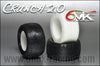 6MiK "CRUNCH 2.0 - 2wd / 4wd" 1/10 Indoor Rear Tyres + Foam Inserts (1 pair)