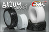 6MiK "AXIUM 4wd" 1/10 Front Staggered Indoor Tyres + Foam Inserts (1 pair)