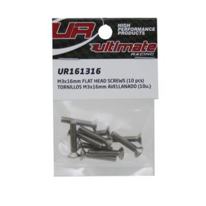 M3x16mm FLAT HEAD SCREWS (10 pcs)