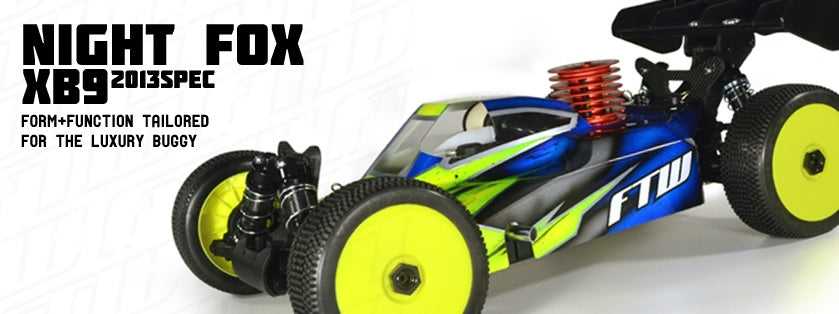 FTW Night Fox 1/8 Scale Buggy Clear Lexan Bodies
