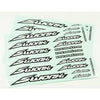 SWORKz Speed Logo Sticker (Standard)(BK)(2pc)